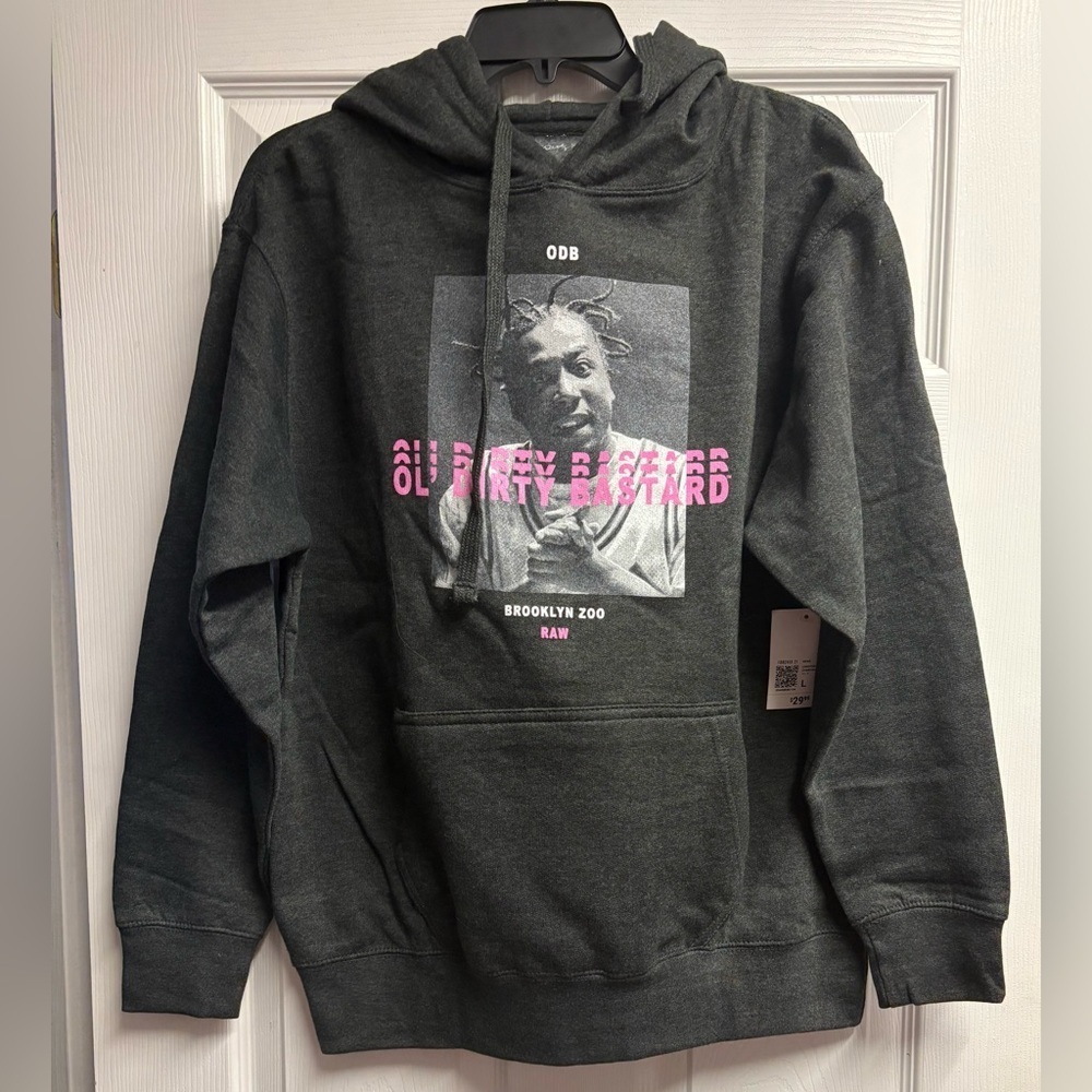NWT Forever 21 “Ol” Dirty Bastard” Graphic Hoodie Sweatshirt Size Large